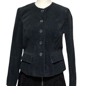 NWT Isaac Mizrahi Corduroy Round Neck Jacket Size Small